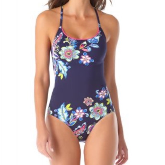 Anne Cole Crossback Mio One Piece Swimsuit - Picture 2 of 5